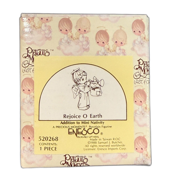 Precious Moments Figurine Rejoice O Earth E-5636 | Retired 1999 Nativity - Picture 8 of 10